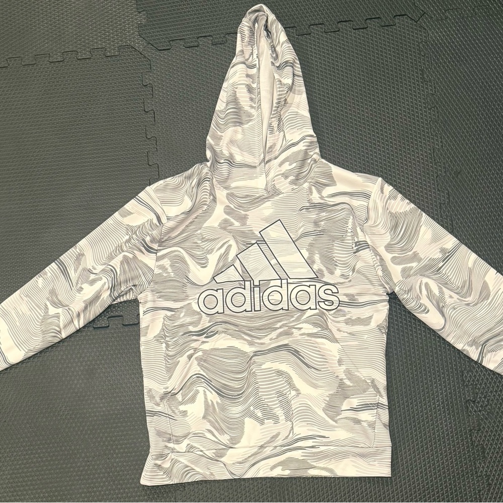 Adidas Gray Camouflage Hoodie